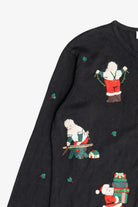 Vintage Talbots Santa Ugly Christmas Sweater (2000s)