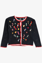 Vintage Kid's Michael Simon Beaded Candy Halloween Or Christmas Cardigan (2000s)