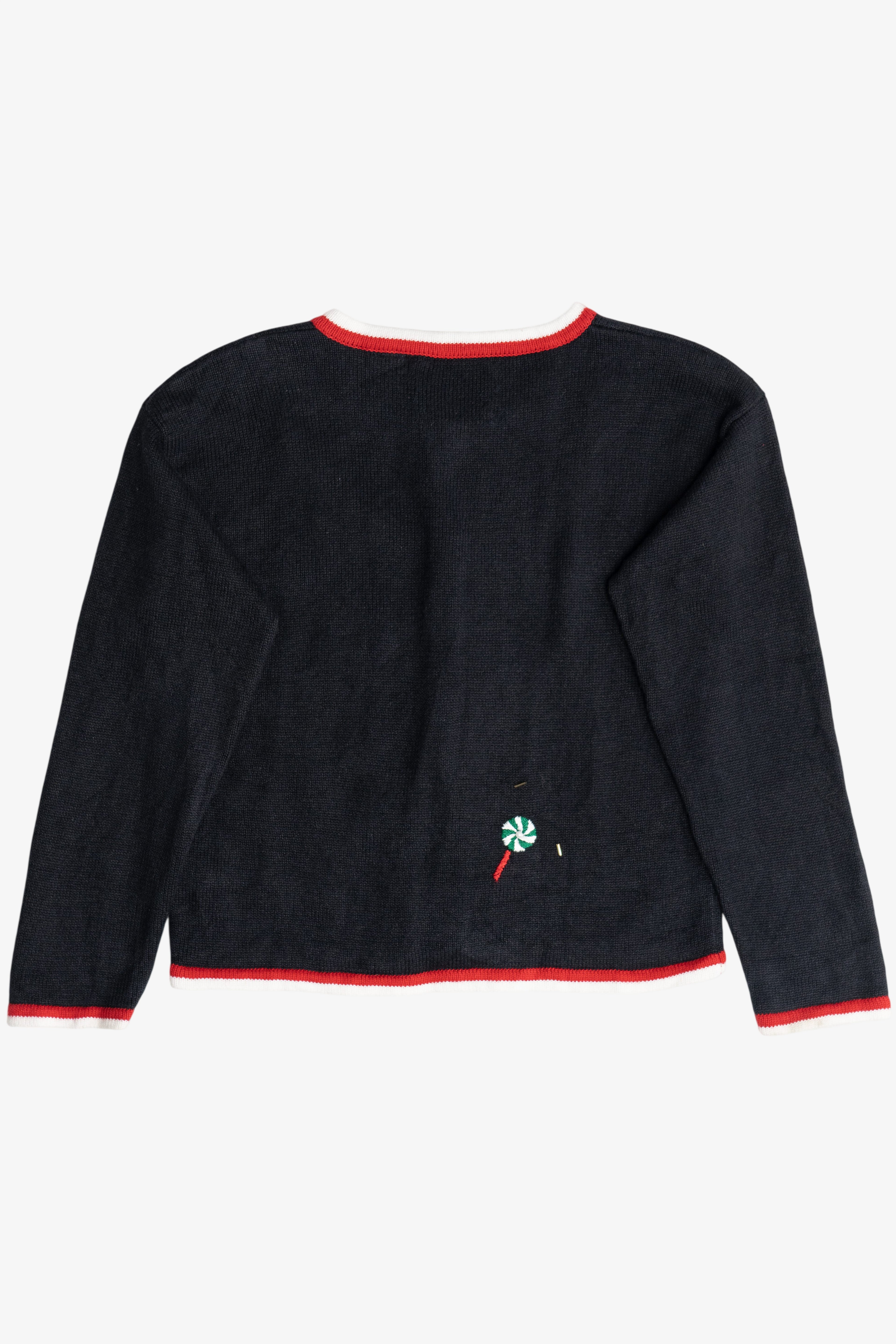 Vintage Kid's Michael Simon Beaded Candy Halloween Or Christmas Cardigan (2000s)