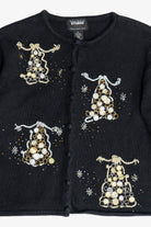 Vintage Gold & Silver Christmas Trees Ugly Christmas Sweater (1990s)