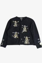 Vintage Gold & Silver Christmas Trees Ugly Christmas Sweater (1990s)