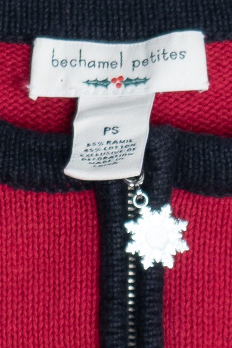 Vintage Red Bechamel Santas Ugly Christmas Sweater (1990s)