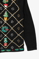 Vintage Black OHI Ugly Christmas Cardigan (1990s)