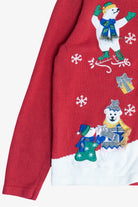 Vintage Polar Bears Ugly Christmas Cardigan Sweater (1990s)