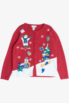 Vintage Polar Bears Ugly Christmas Cardigan Sweater (1990s)