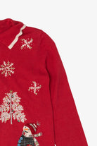 Vintage Red Mercer Street Snowmen Ugly Christmas Cardigan (2000s)