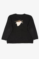 Vintage Black Talbots Angels Ugly Christmas Cardigan (1990s)