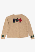 Vintage Beige Holiday Lodge Ugly Christmas Cardigan (2000s)