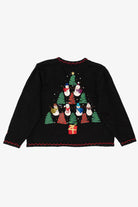Vintage Black Designers Originals Studio Trees Christmas Cardigan (1990s)
