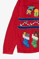 Vintage Red Airport Presents Ugly Christmas Cardigan (1990s)