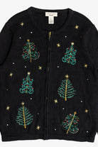 Vintage Bechamel Petites Christmas Trees Ugly Christmas Sweater (1990s)