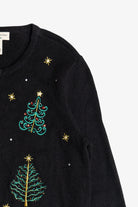 Vintage Bechamel Petites Christmas Trees Ugly Christmas Sweater (1990s)