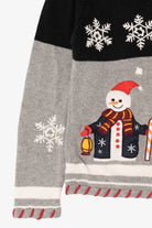 Vintage Gray Dressbarn Snowmen Ugly Christmas Cardigan (2000s)