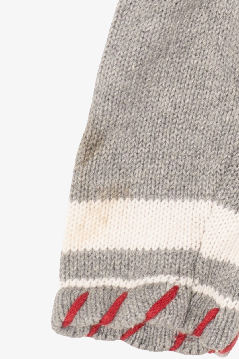 Vintage Gray Dressbarn Snowmen Ugly Christmas Cardigan (2000s)