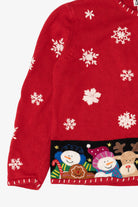 Vintage Red Ambra Santa Ugly Christmas Cardigan (1990s)