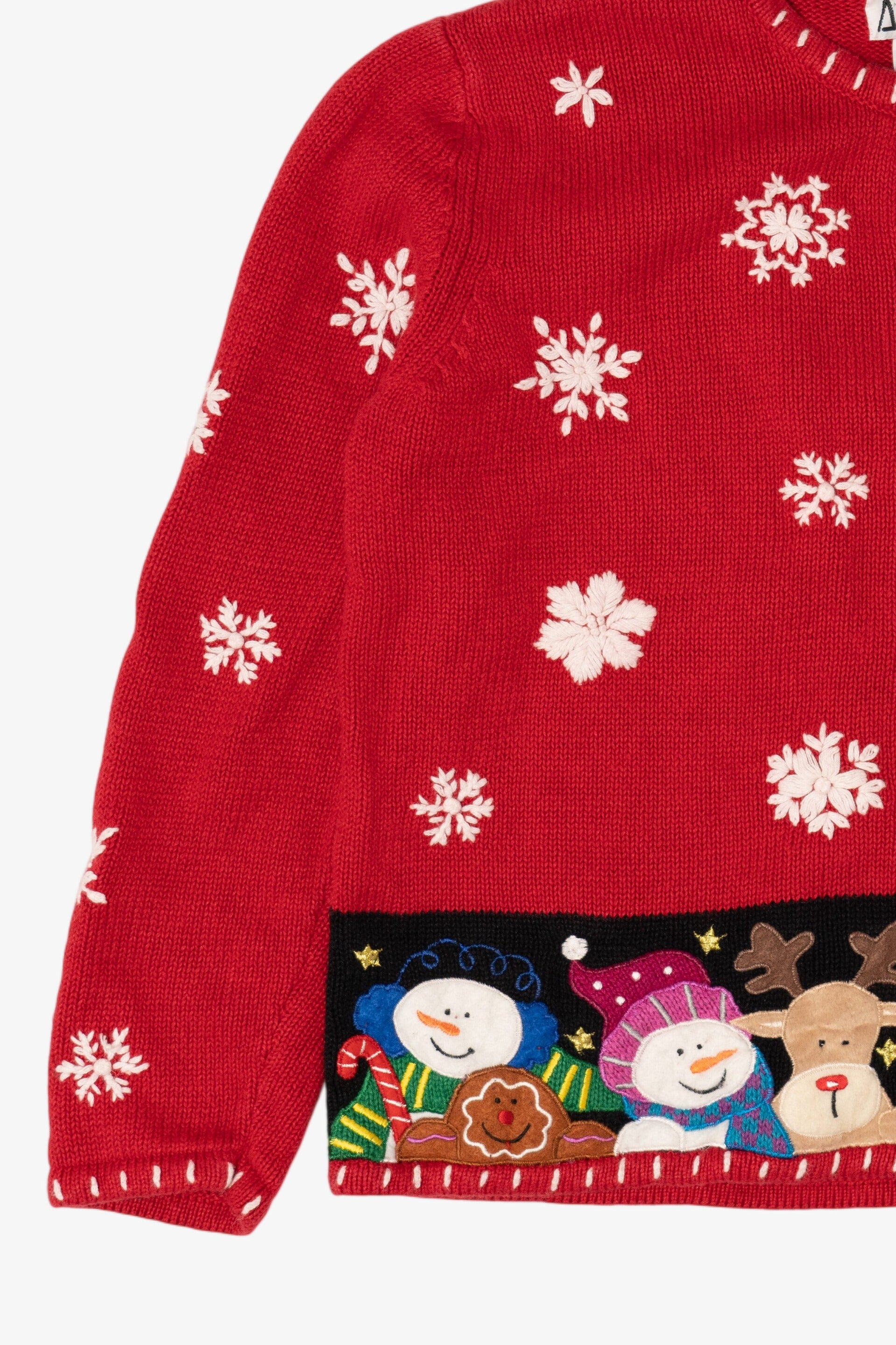 Vintage Red Ambra Santa Ugly Christmas Cardigan (1990s)