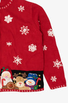 Vintage Red Ambra Santa Ugly Christmas Cardigan (1990s)