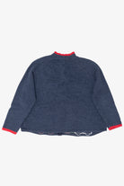 Vintage Navy Blue Tiara Snowmen Ugly Christmas Cardigan (2000s)
