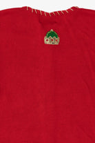 Vintage Red Tiara Nutcrackers Ugly Christmas Cardigan (2000s)