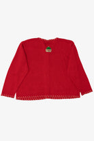 Vintage Red Tiara Nutcrackers Ugly Christmas Cardigan (2000s)