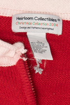 Vintage Red Heirloom Collectibles Stockings Ugly Christmas Cardigan (2000s)