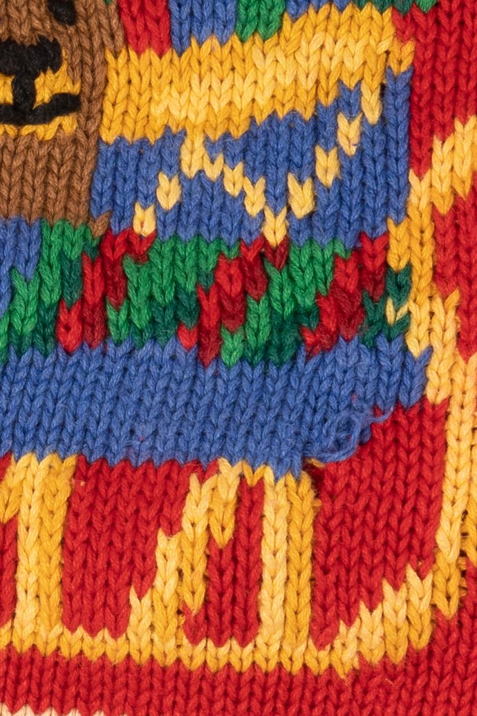 Vintage Red Alexandra Bartlett Presents Ugly Christmas Cardigan (1990s)