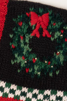 Vintage Red Heirloom Collectibles Ugly Christmas Cardigan (1990s)