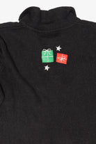 Vintage Black Designers Originals Studio Snowmen Ugly Christmas Cardigan (1990s)