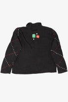 Vintage Black Designers Originals Studio Snowmen Ugly Christmas Cardigan (1990s)