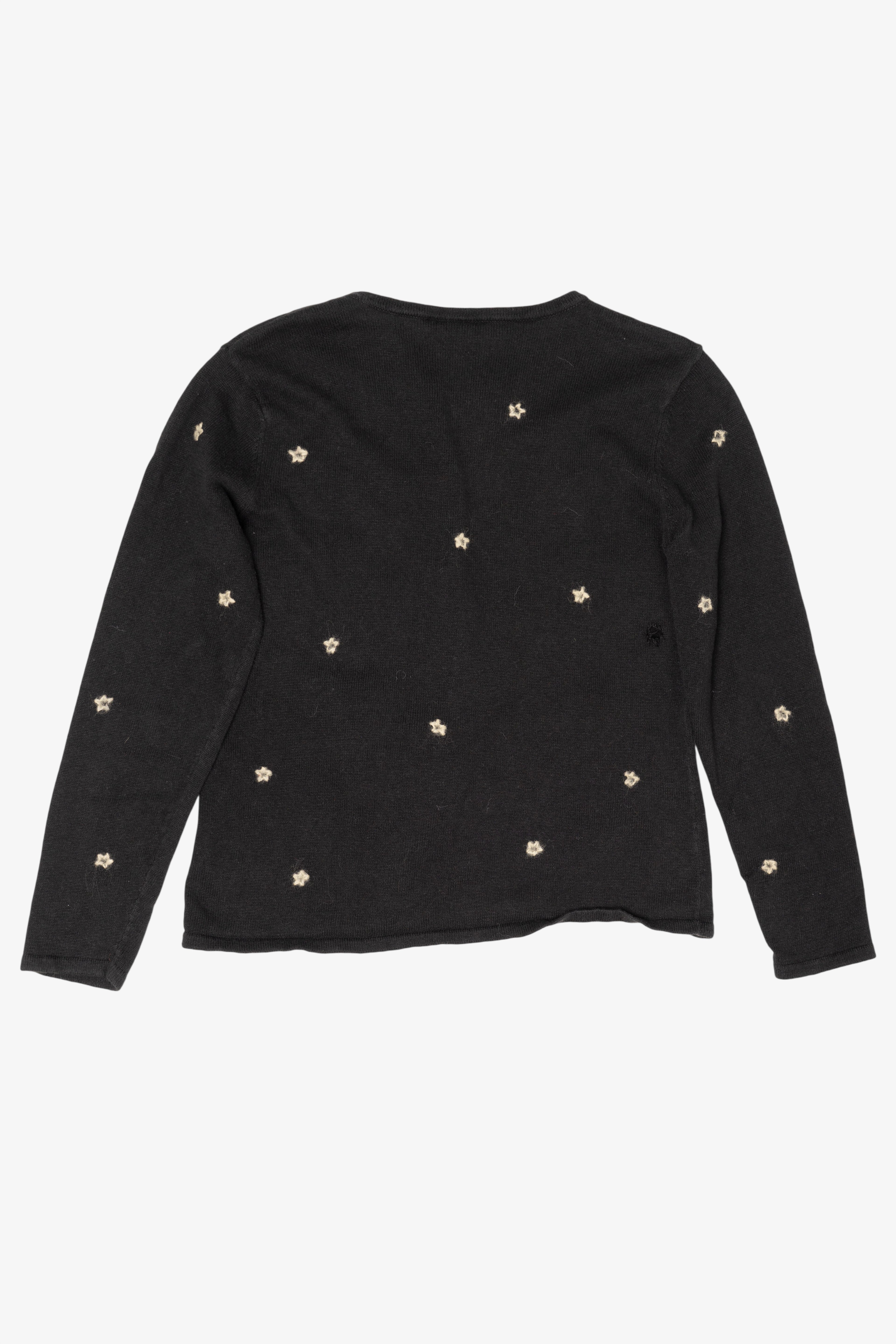 Vintage Black Cambridge Dry Goods Angels Ugly Christmas Cardigan (1990s)