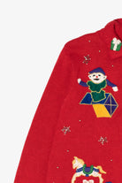 Vintage Red Paul Harris Design Presents Ugly Christmas Cardigan (1990s)