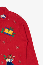 Vintage Red Paul Harris Design Presents Ugly Christmas Cardigan (1990s)