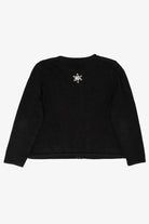 Vintage Black Classic Elements Santa Ugly Christmas Cardigan (2000s)