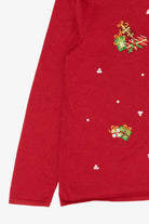 Vintage Red Lightweight Croft & Barrow Presents Ugly Christmas Cardigan (2000s)