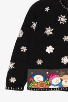 Vintage Black Designers Originals Studio Santa Christmas Cardigan (2000s)