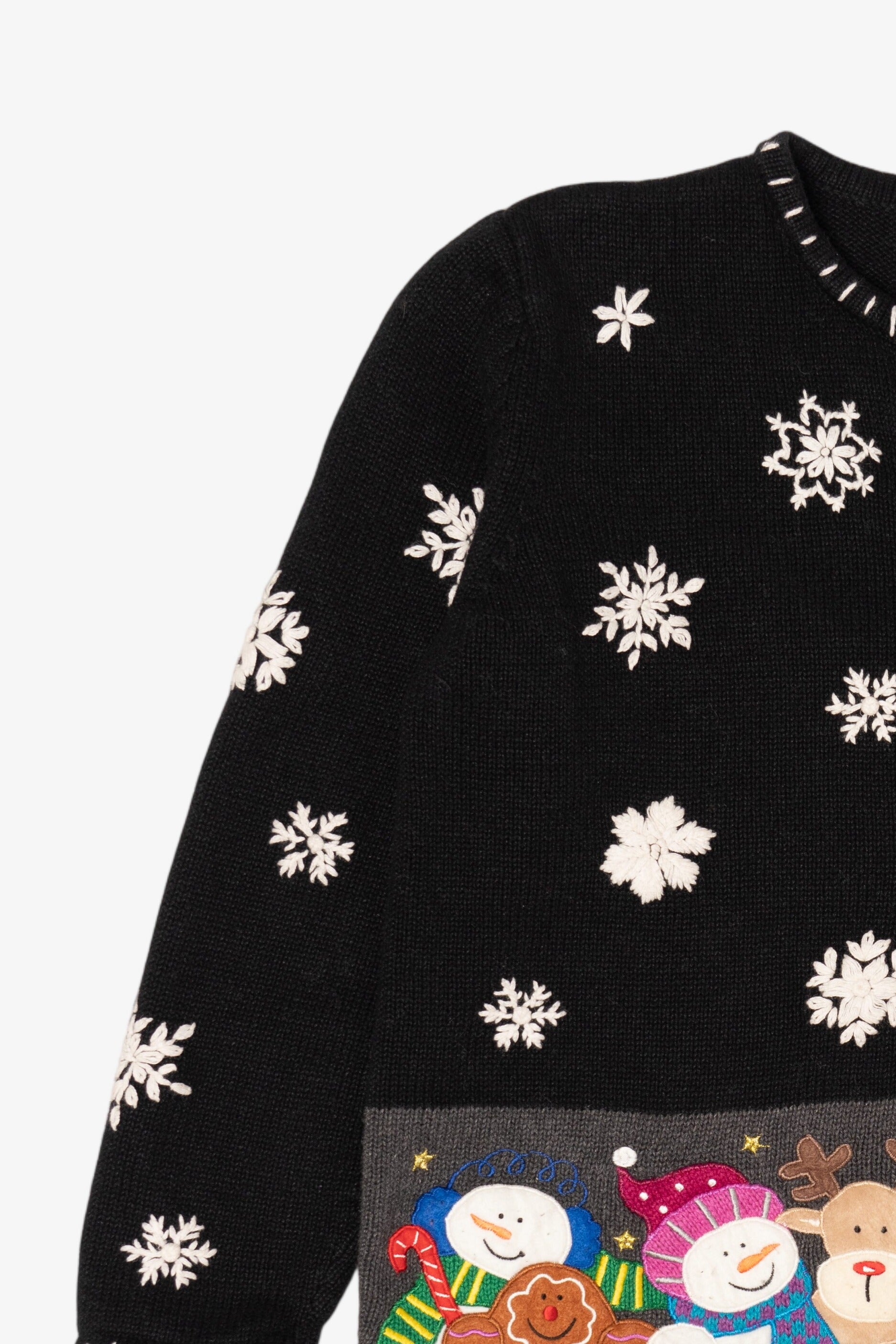 Vintage Black Designers Originals Studio Santa Christmas Cardigan (2000s)