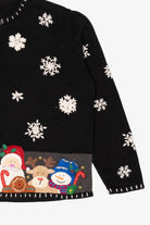 Vintage Black Designers Originals Studio Santa Christmas Cardigan (2000s)