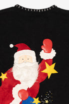 Vintage Black Designers Originals Studio Santa Christmas Cardigan (2000s)