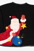 Vintage Black Designers Originals Studio Santa Christmas Cardigan (2000s)