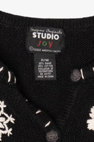 Vintage Black Designers Originals Studio Santa Christmas Cardigan (2000s)