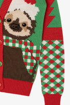 Green Santa Sloth Ugly Christmas Cardigan (2010s)