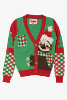 Green Santa Sloth Ugly Christmas Cardigan (2010s)