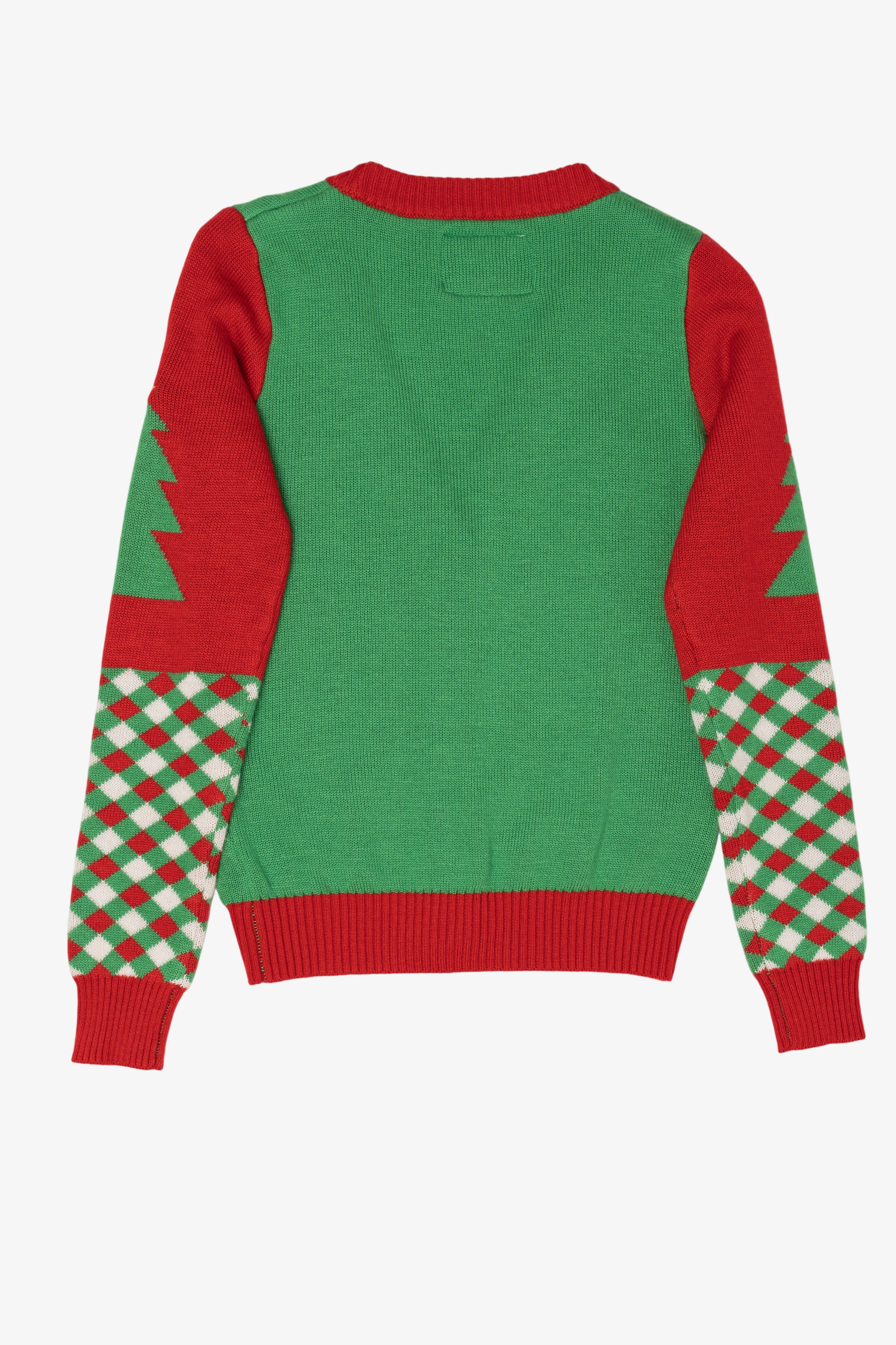 Green Santa Sloth Ugly Christmas Cardigan (2010s)