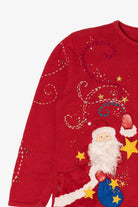 Vintage Red Designers Originals Studio Santa Ugly Christmas Cardigan (2000s)