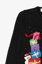 Vintage Black Tiara Presents Ugly Christmas Cardigan (2000s)