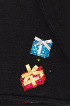 Vintage Black Tiara Presents Ugly Christmas Cardigan (2000s)