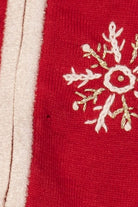 Vintage Red Mercer Street Station Snowmen Ugly Christmas Cardigan (2000s)