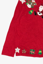 Vintage Red Tiara International Santa Ugly Christmas Cardigan (2000s)