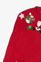 Vintage Red Tiara International Santa Ugly Christmas Cardigan (2000s)