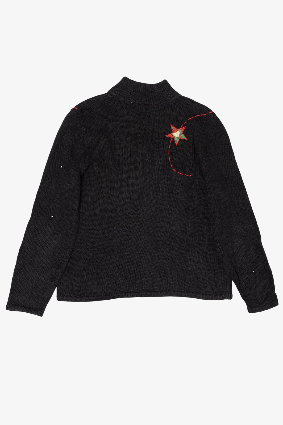Vintage Black Cappagallo Stockings Ugly Christmas Cardigan (2000s)
